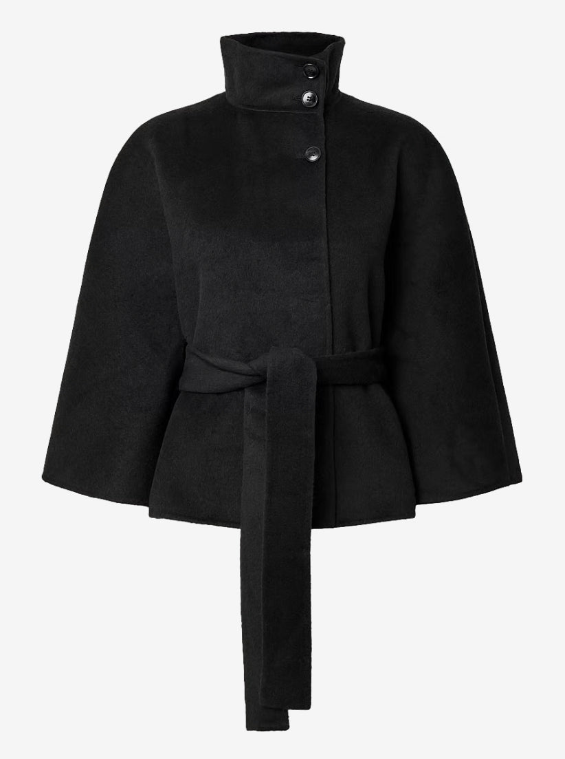 YasAlmio Handmade Wool Blend Jacket - Black