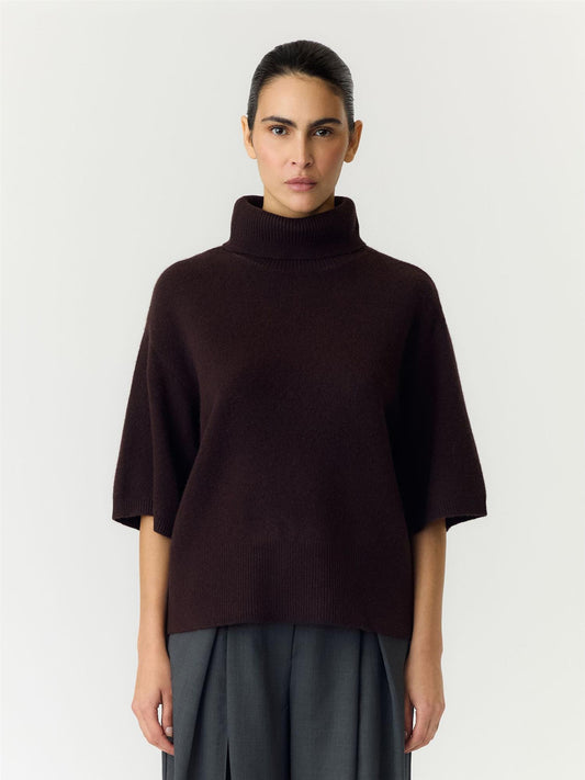 YasEmila Wool Knit Pullover - Coffee Bean