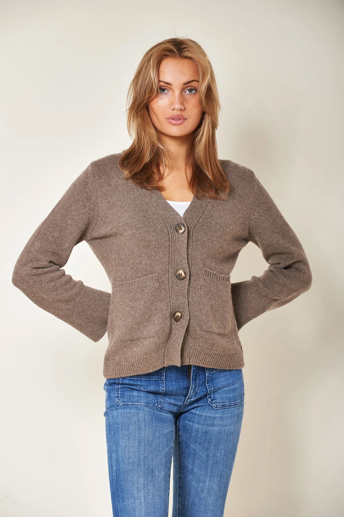 Tate Cardigan - Taupe