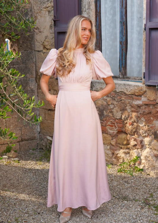 Holly Dress Long Light Pink