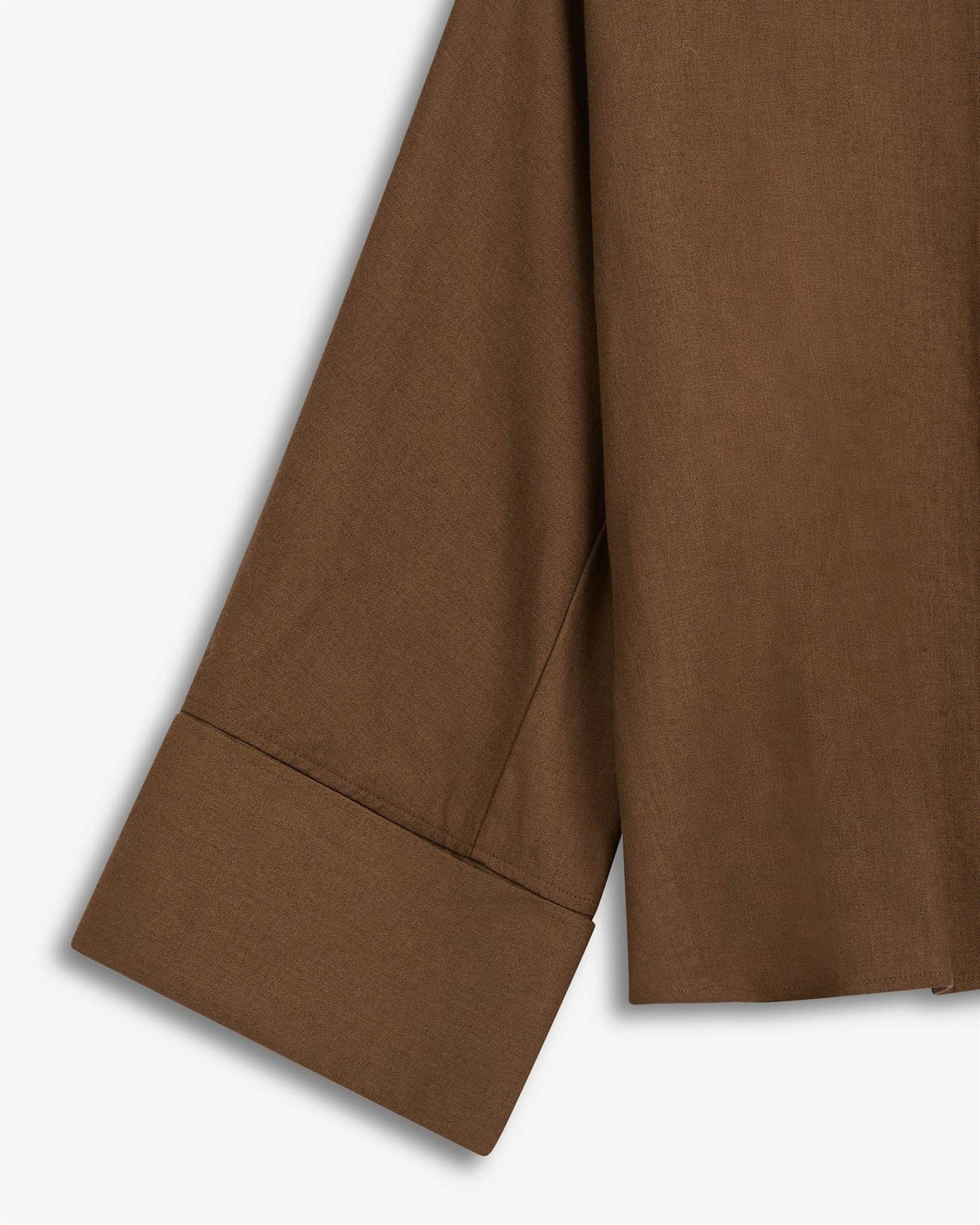 Atari Linen Shirt Chestnut Brown