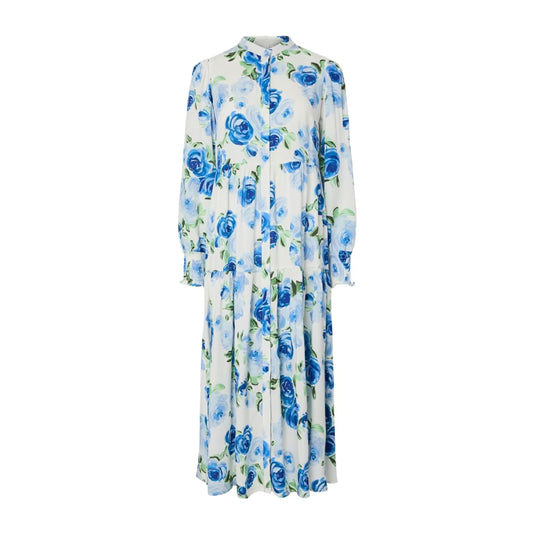 YasAsina LS Long Shirt Dress Star White/Emula