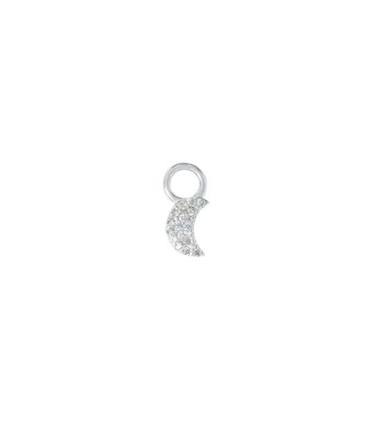 Mini Elise Charm Silver White