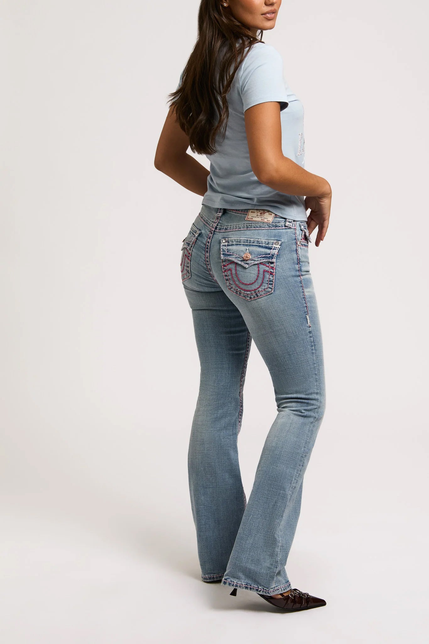Becca MR Bootcut Super T Flap - Light Wash