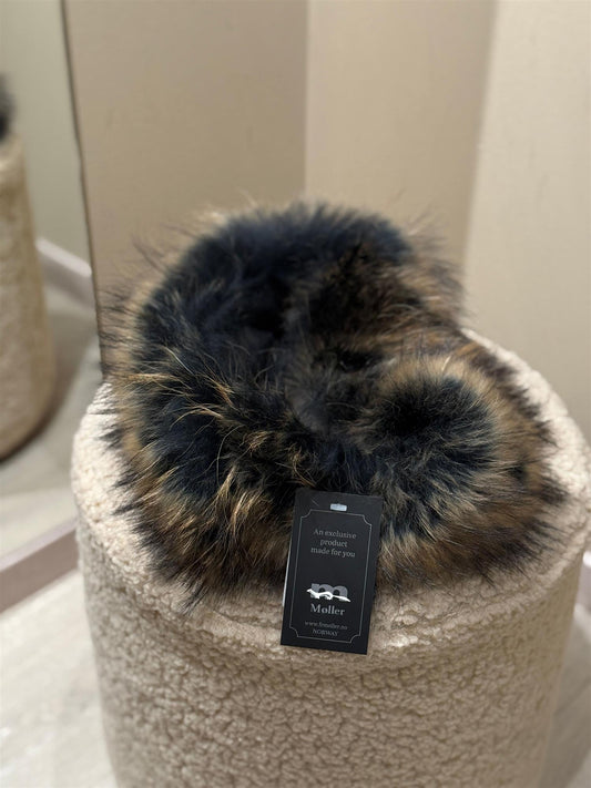 Krage / Pannebånd - Sort Spettet