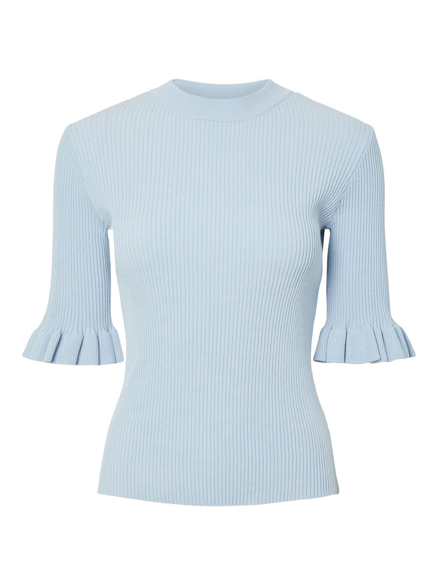 YasMikla SS Knit Top Skyway