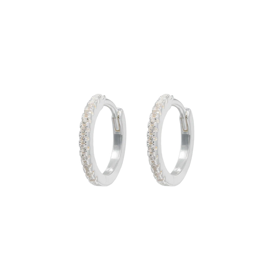 Medium Hoops Silver