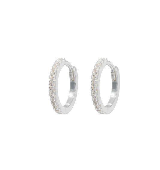 Medium Hoops Silver