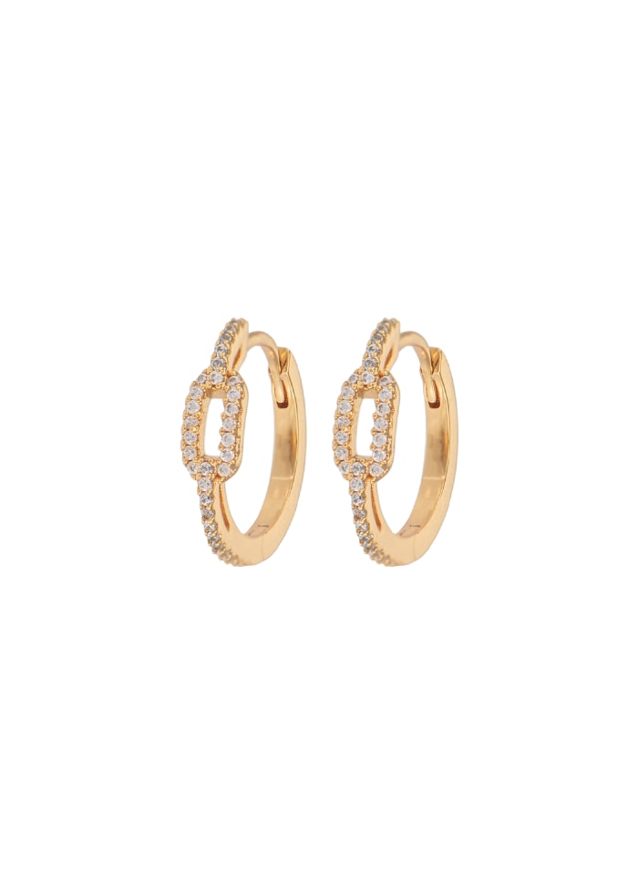 Medium Chain Hoops White
