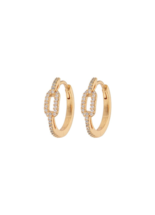 Medium Chain Hoops White