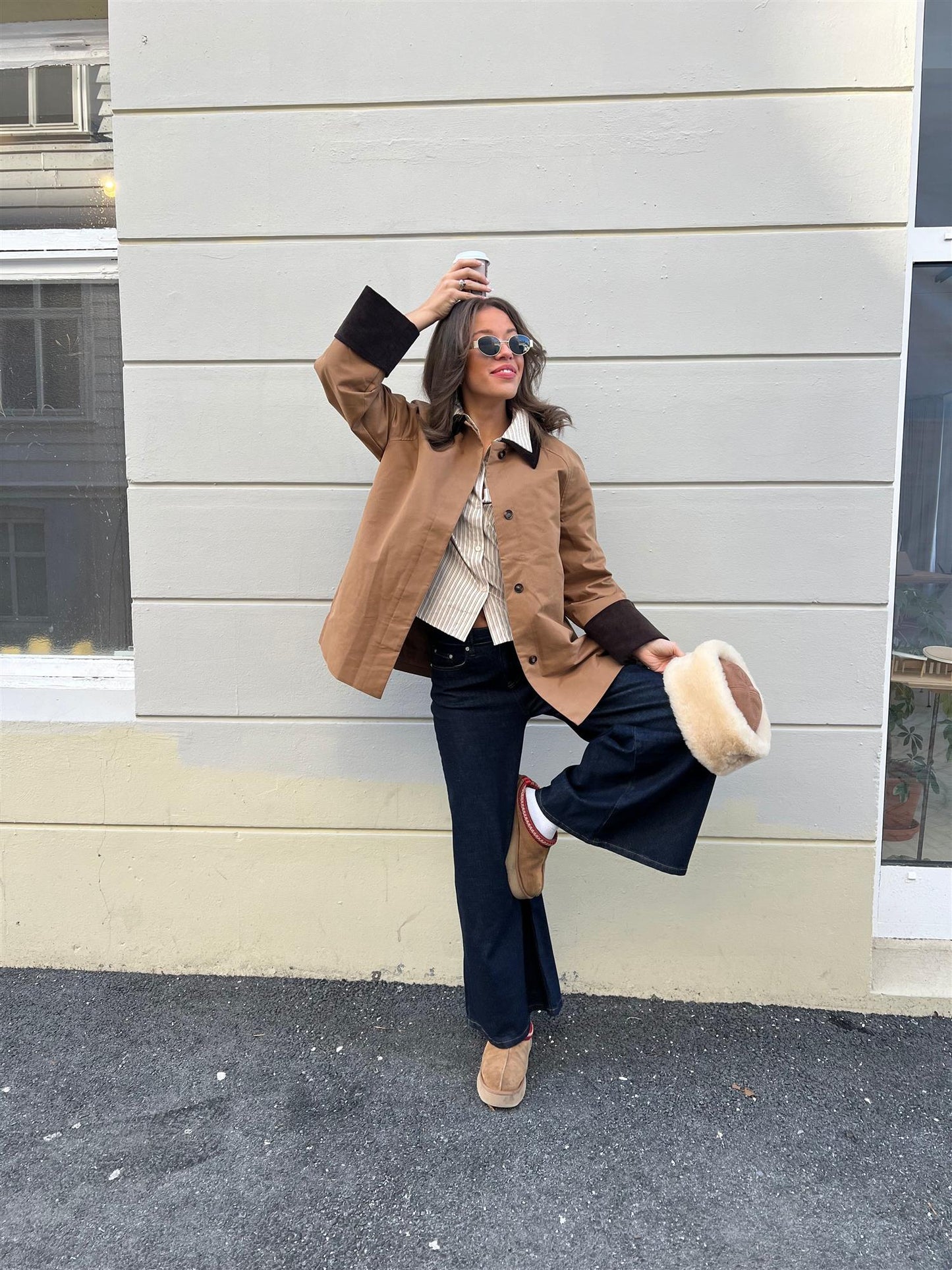 Heather Jacket Dark Camel