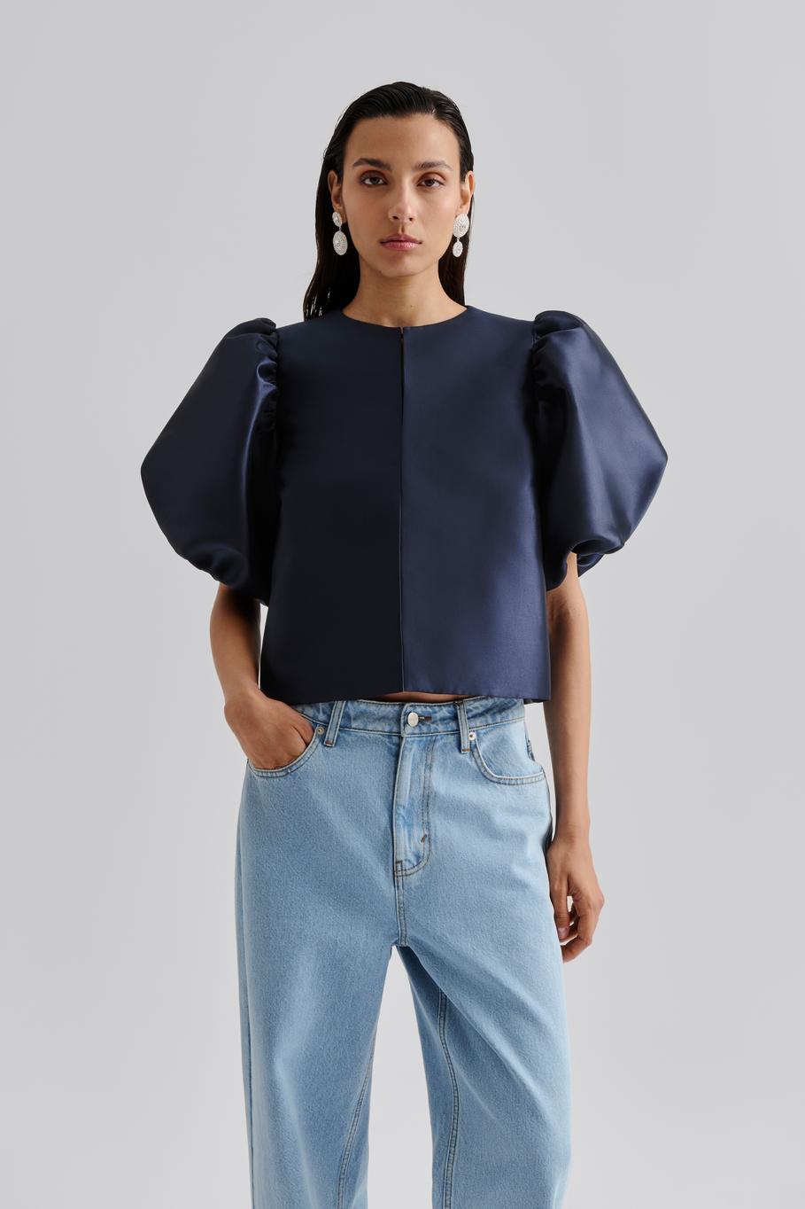 Cleo pouf sleeve blouse