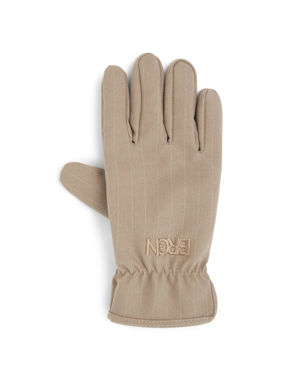 Gloves Taupe Pinstripe