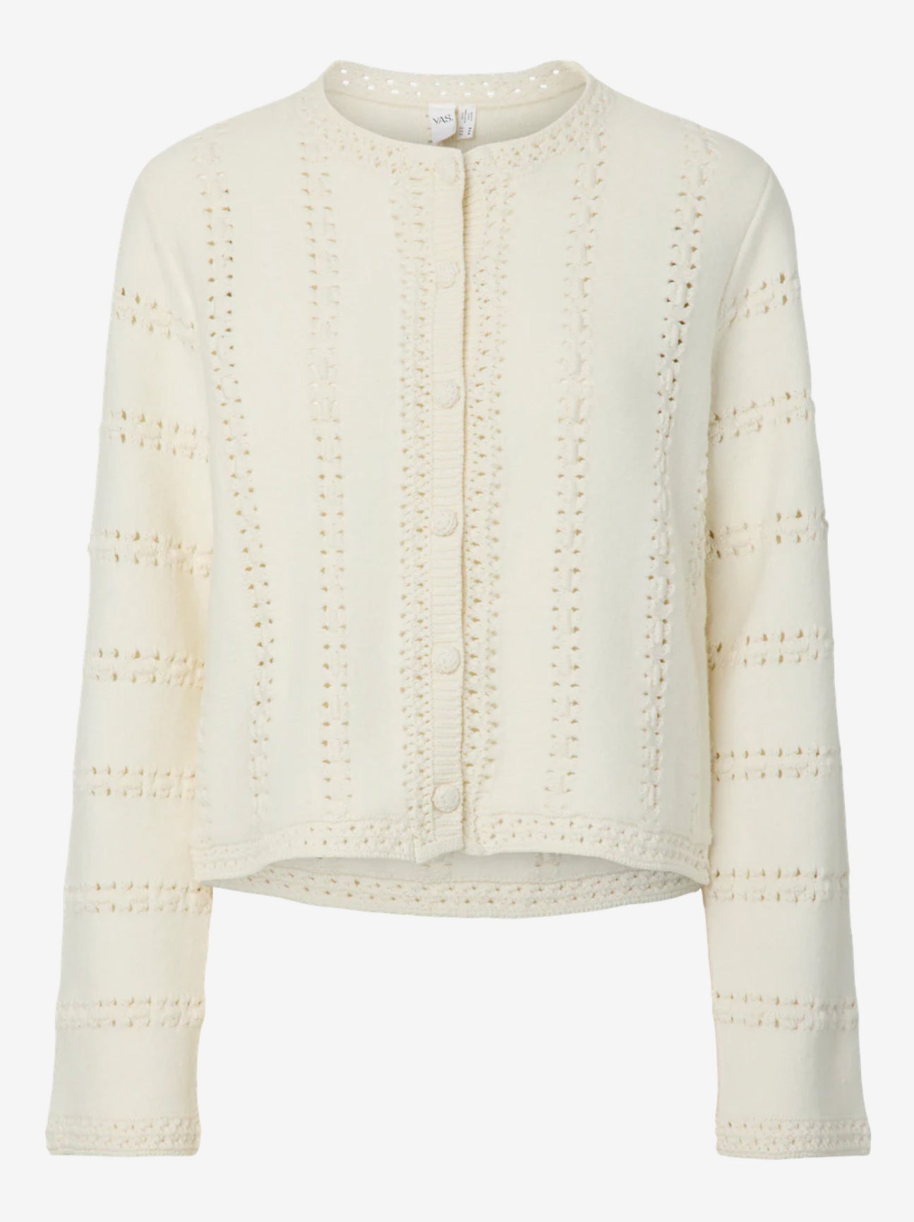 YasCherie Ls Knit Cardigan - Pristine