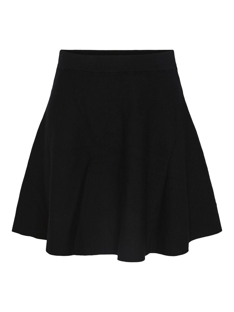 YASFONNY HW KNIT SKIRT S. BLACK