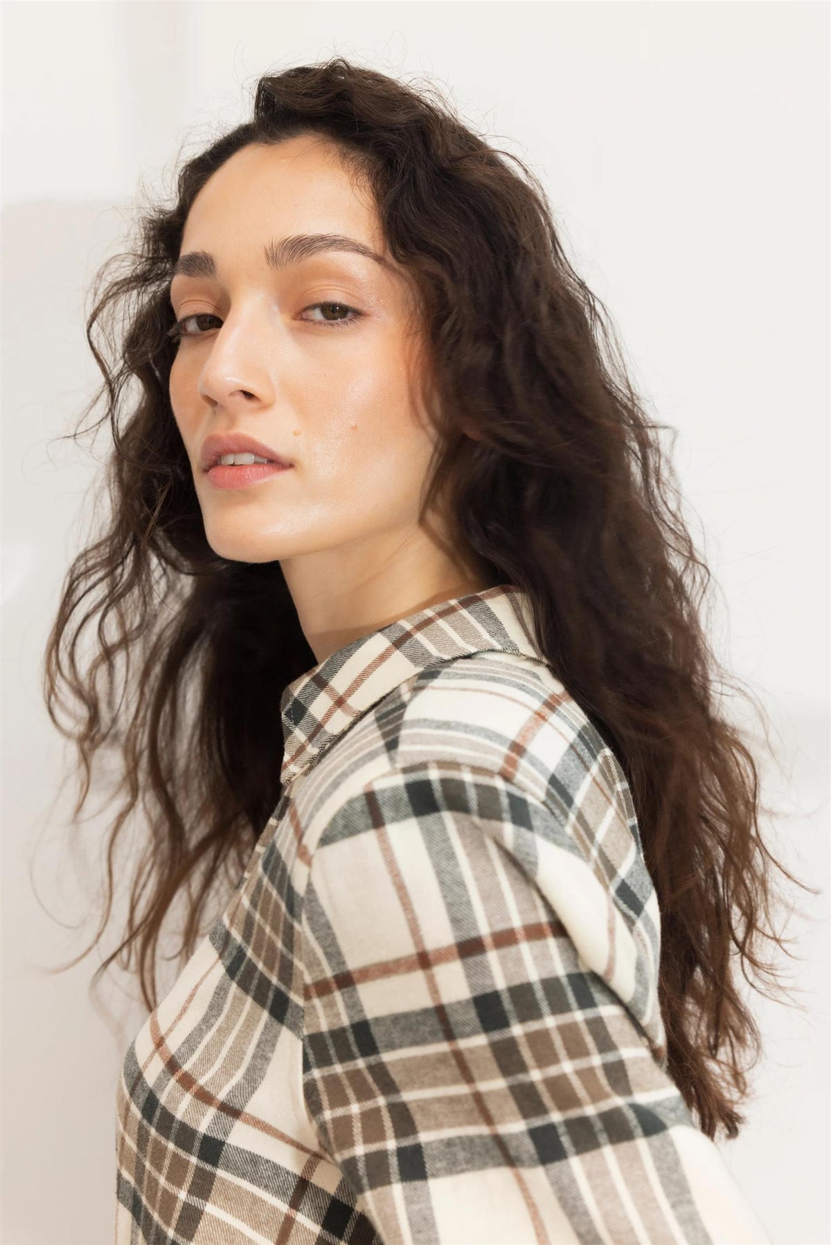 Joan Flannel Shirt - Green Check