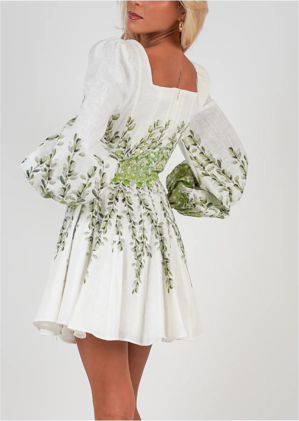 Sophie Print Dress - Green Print