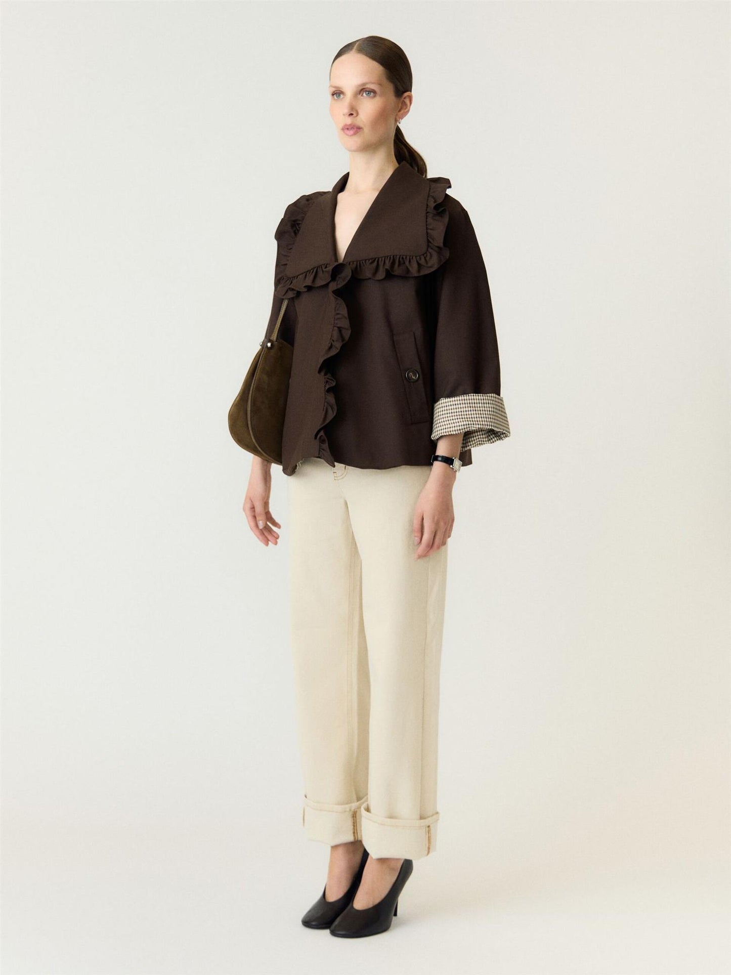 YasElisia Short Trenchcoat - Coffe Bean
