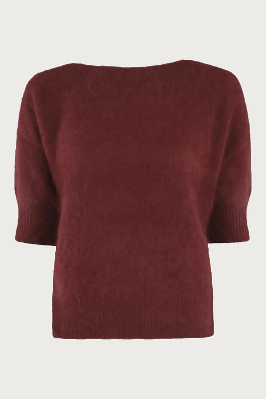 Moi Sweater Barolo Red