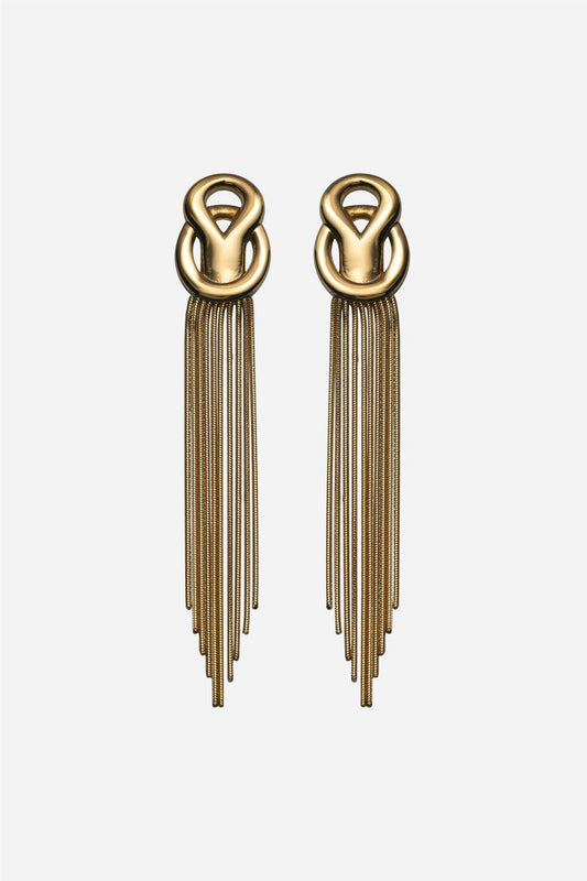 The Flounce Earrings Gold