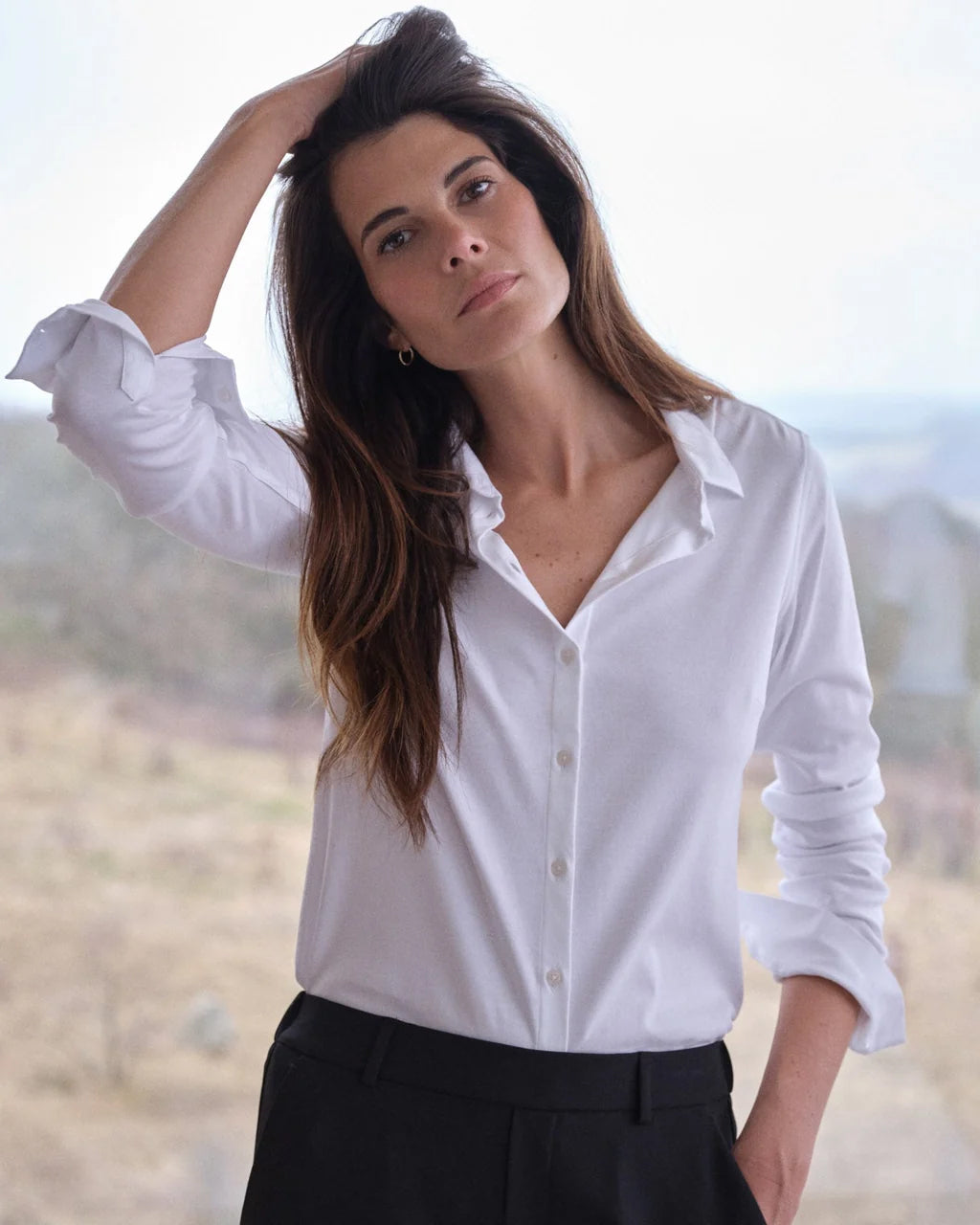 MM Tina Jersey Shirt - White