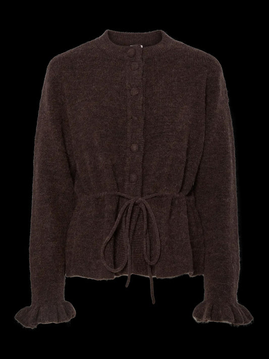 YASThellis LS Knit Cardigan S. Brown