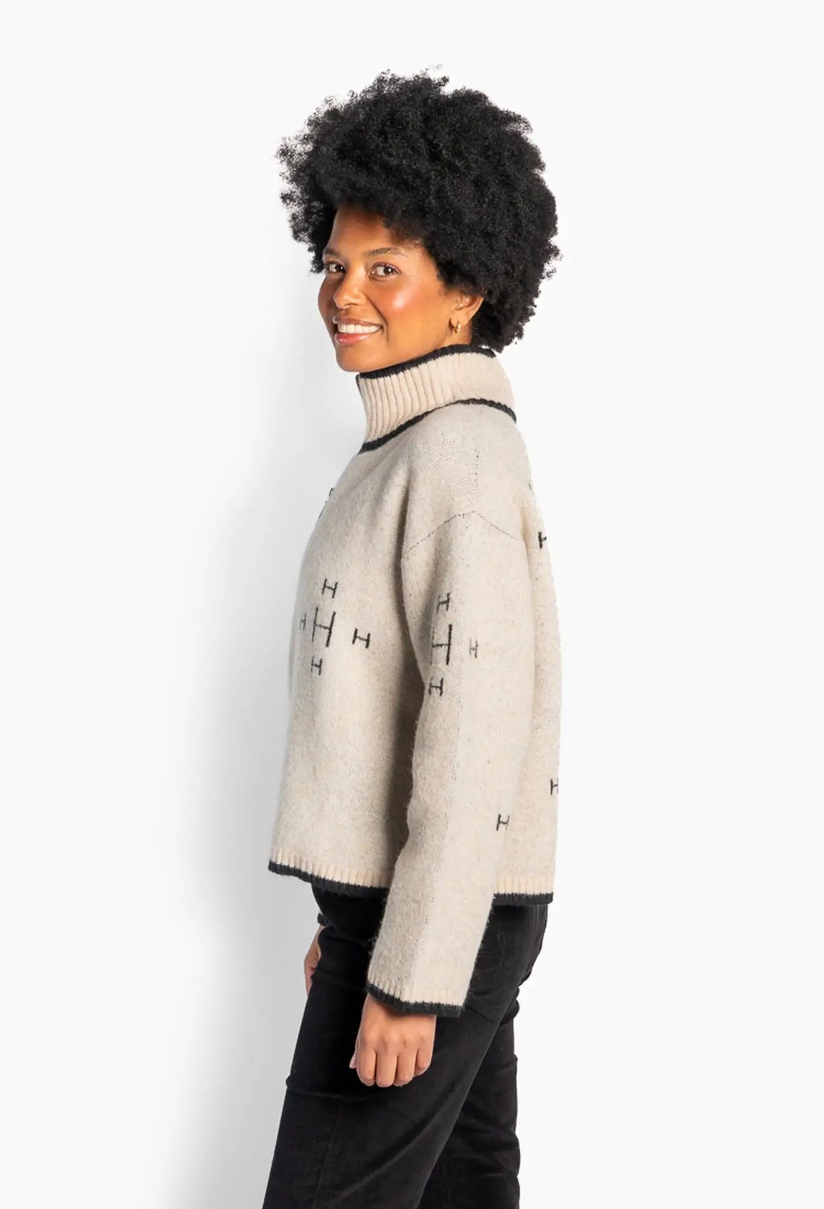 Iben Zip Jacket - Light Beige Melange