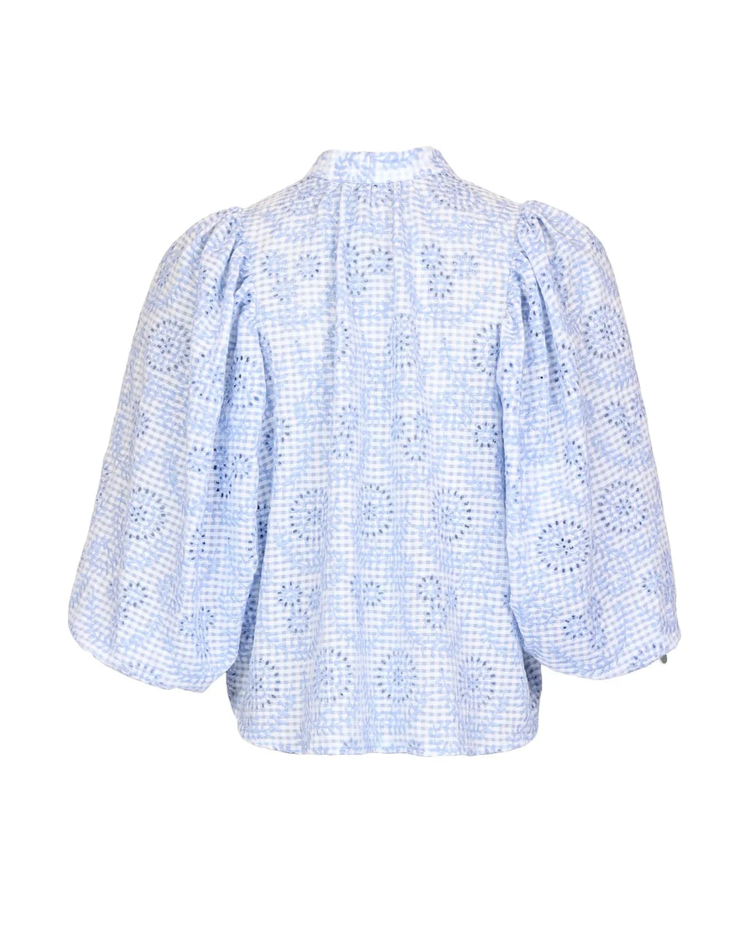 Checks Blouse - Light Blue