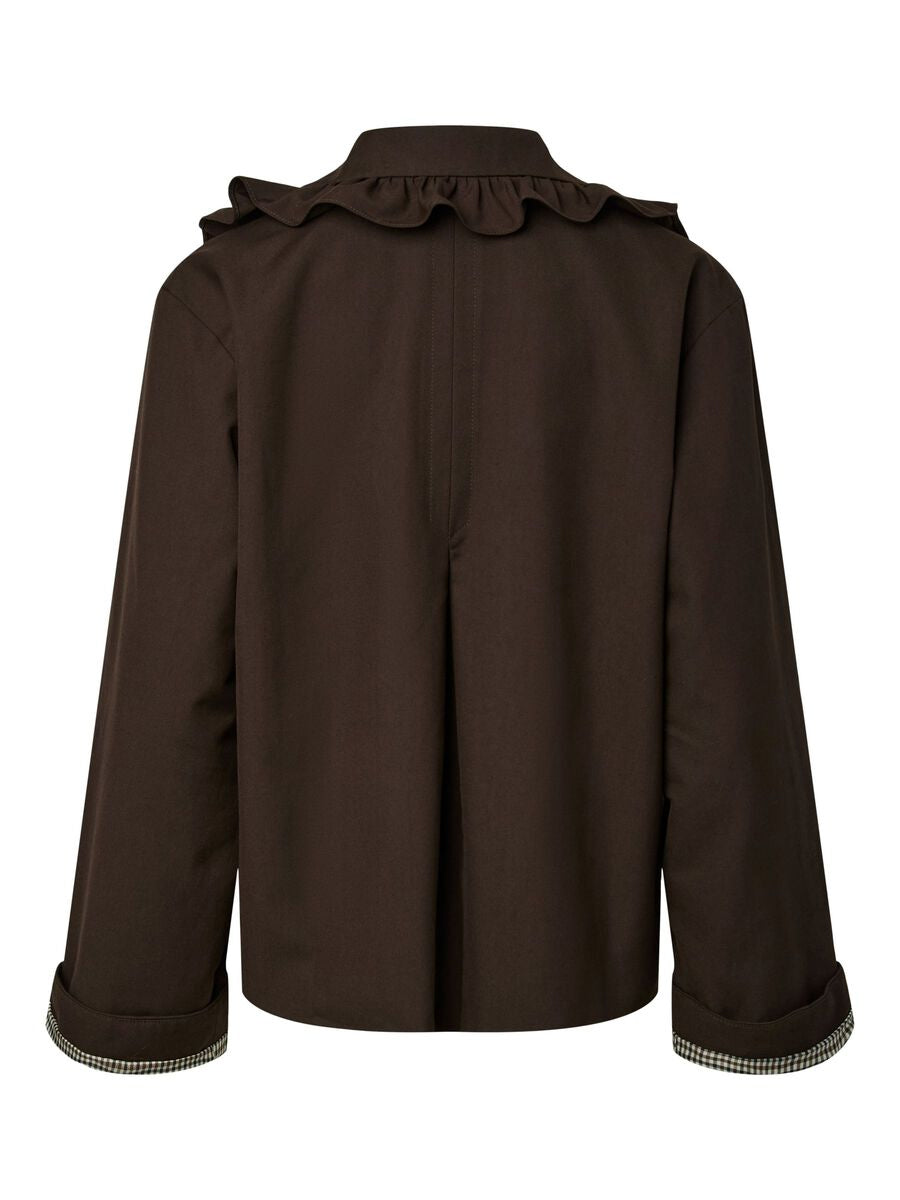 YasElisia Short Trenchcoat - Coffe Bean