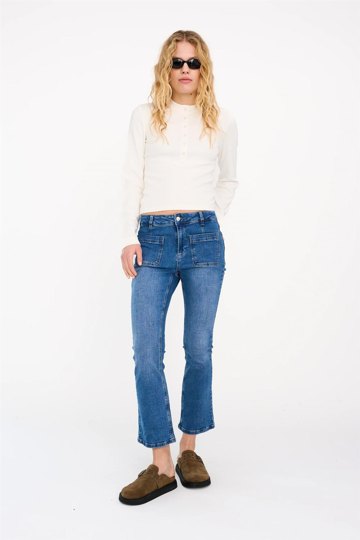 IVY-Johanna Kick Flare 70's Jeans - Wash Support Soller