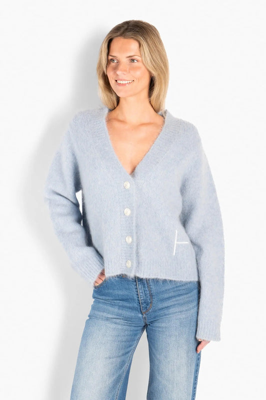 Pernille Short Cardigan - Skyway