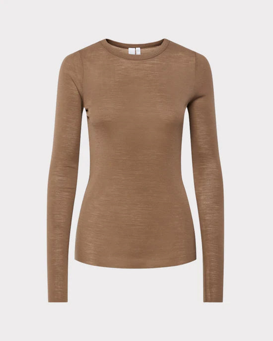 YASWoolin LS Wool Top Pine Bark