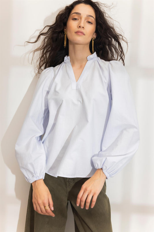 Infinity Blouse - Light Blue