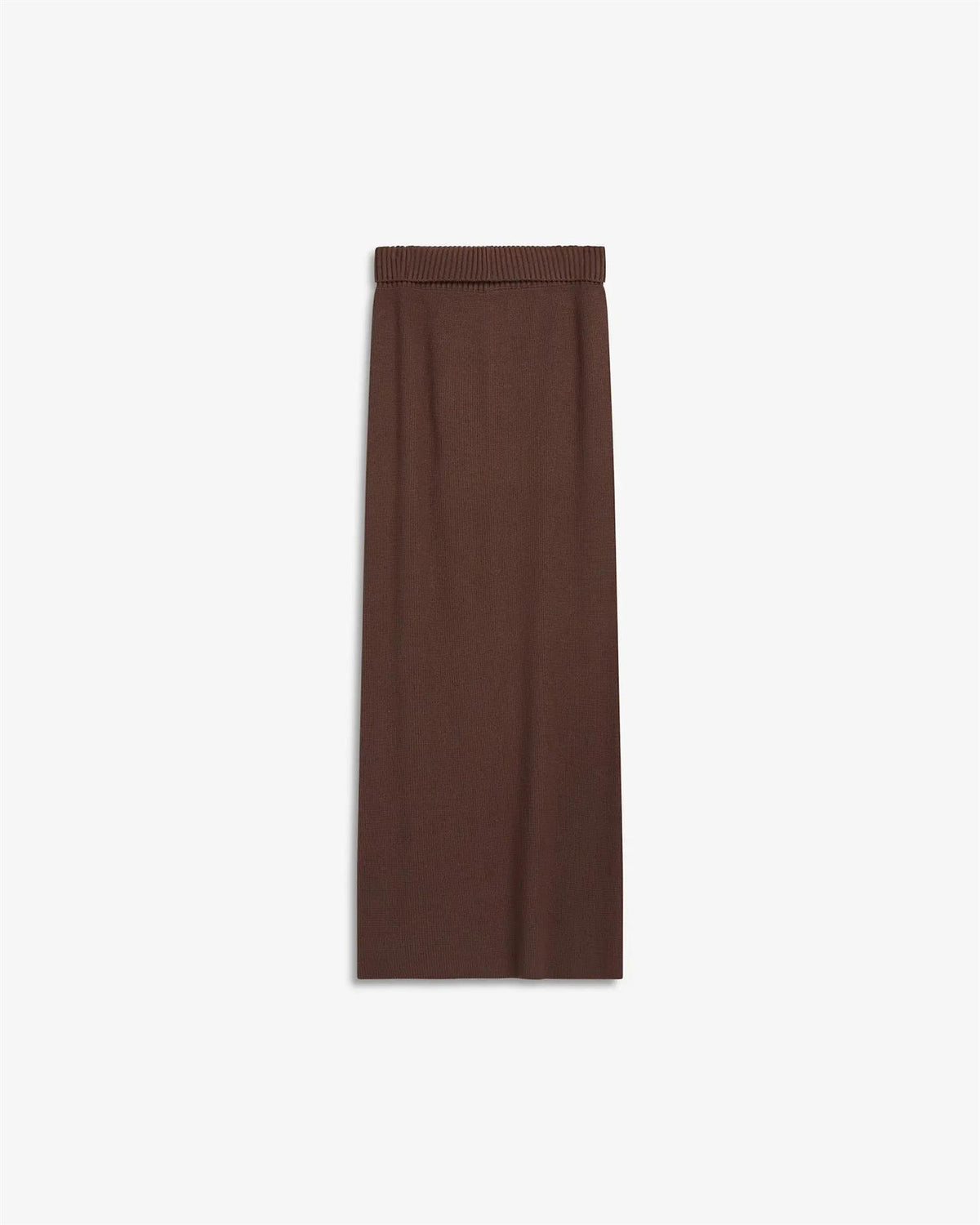 Atari Rib Skirt Walnut Brown
