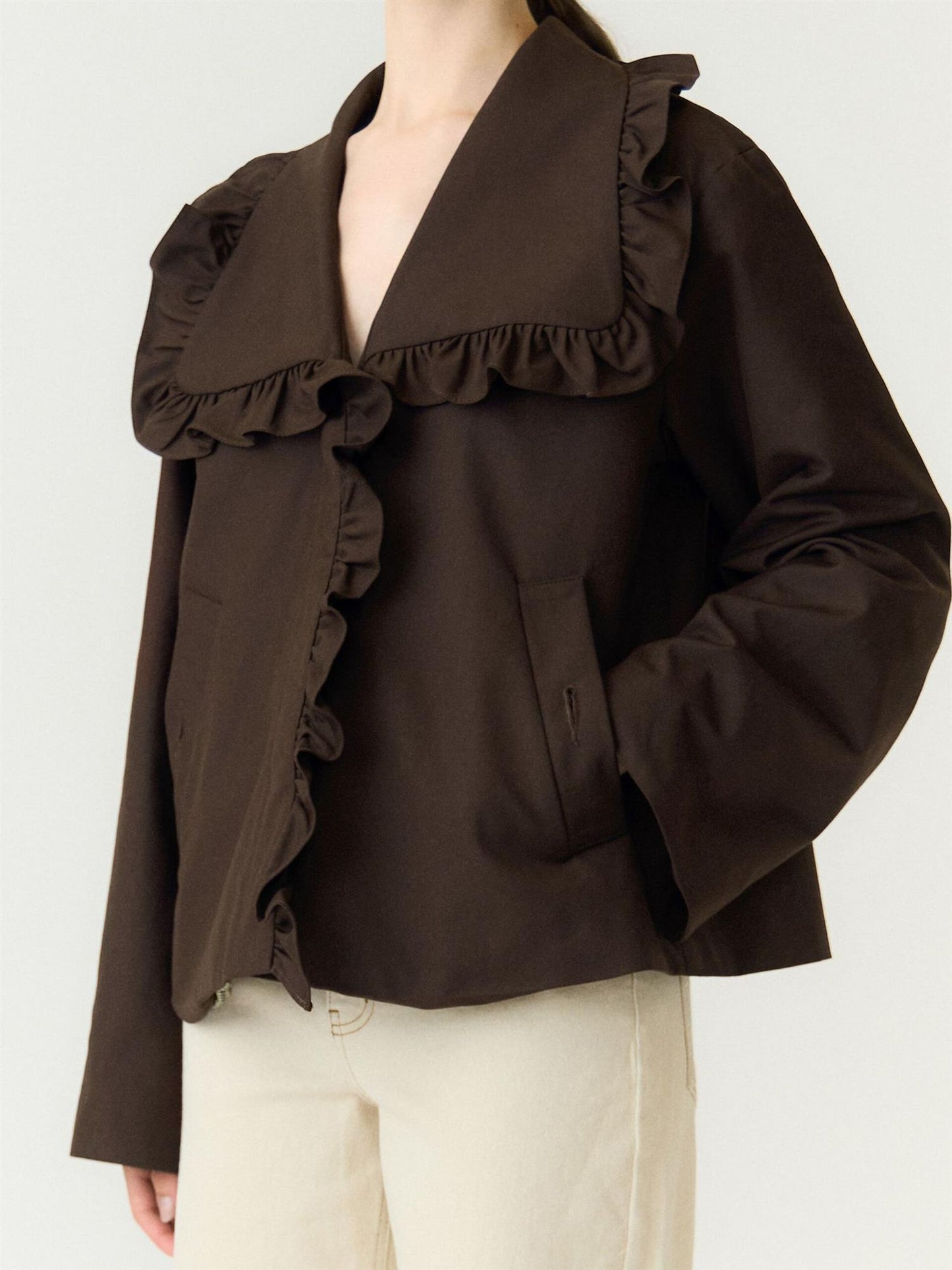 YasElisia Short Trenchcoat - Coffe Bean