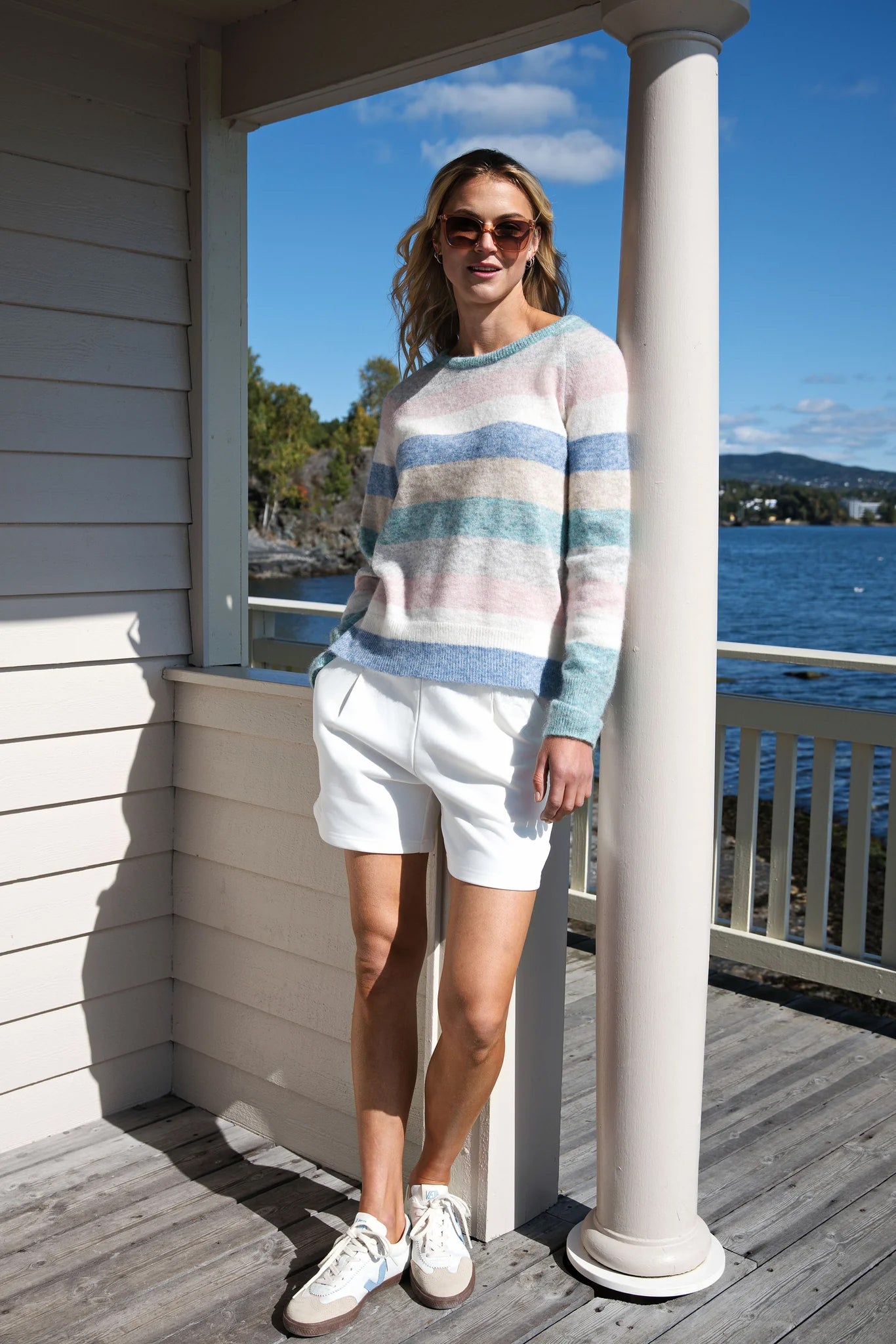 Sloane Sweatshorts - White