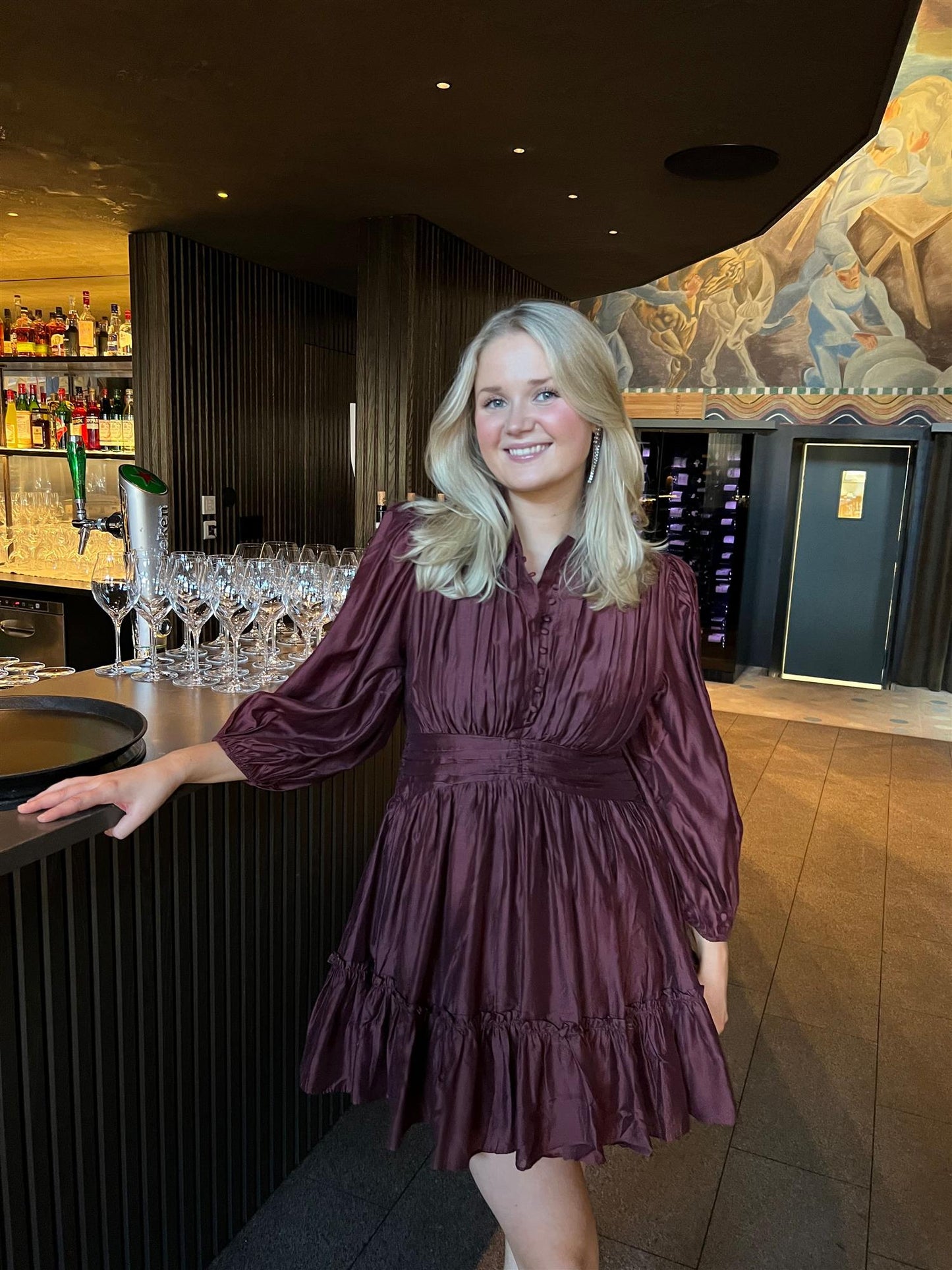 Vanity Dress Bordeaux