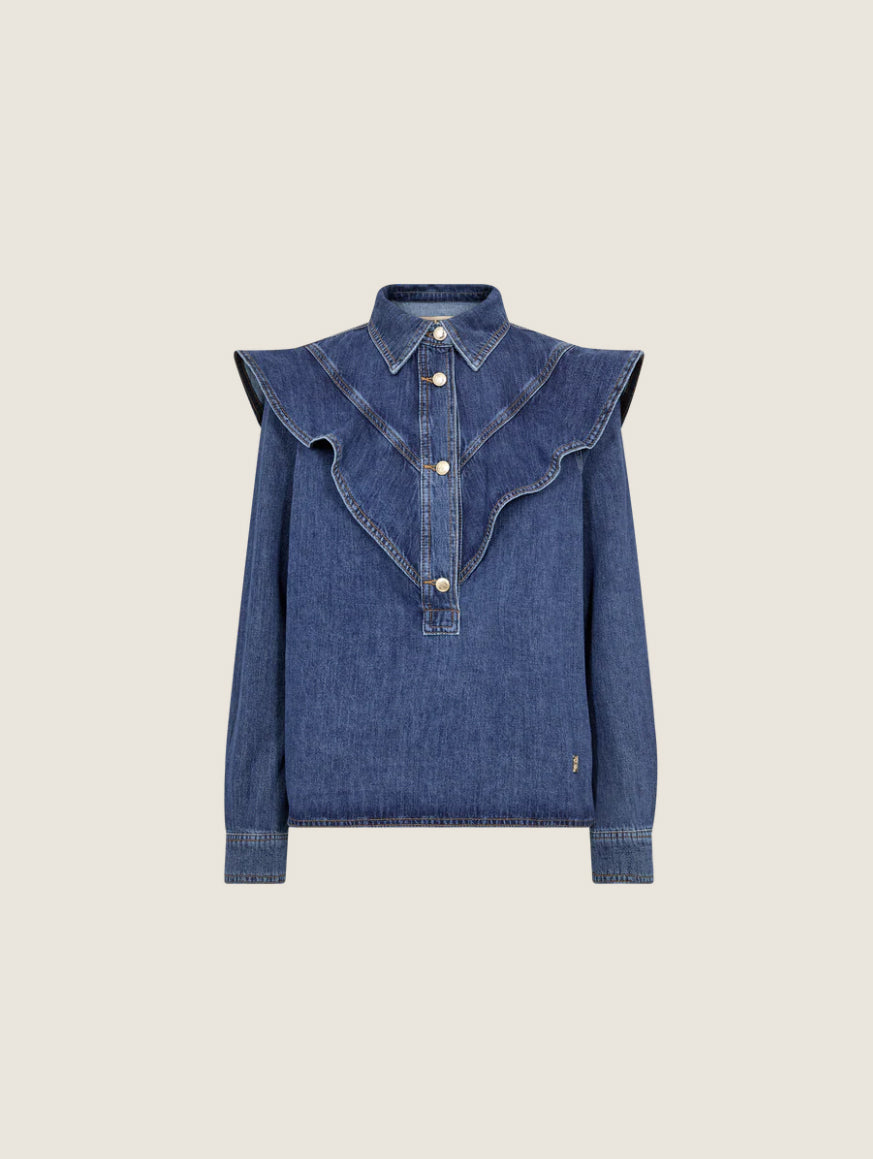 MMIrina Denim Shirt Dark Blue