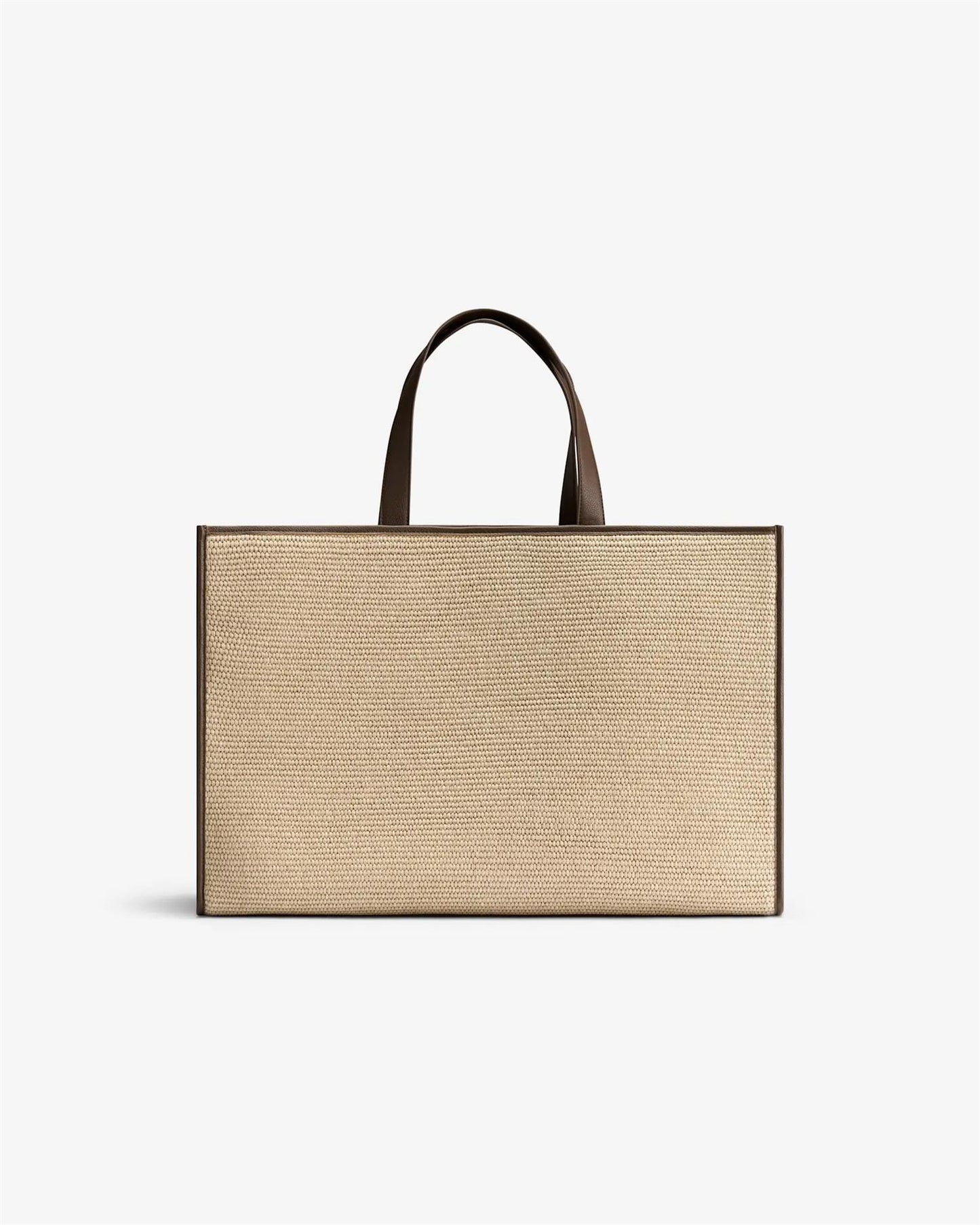 Iben Straw Bag L Brown Straw