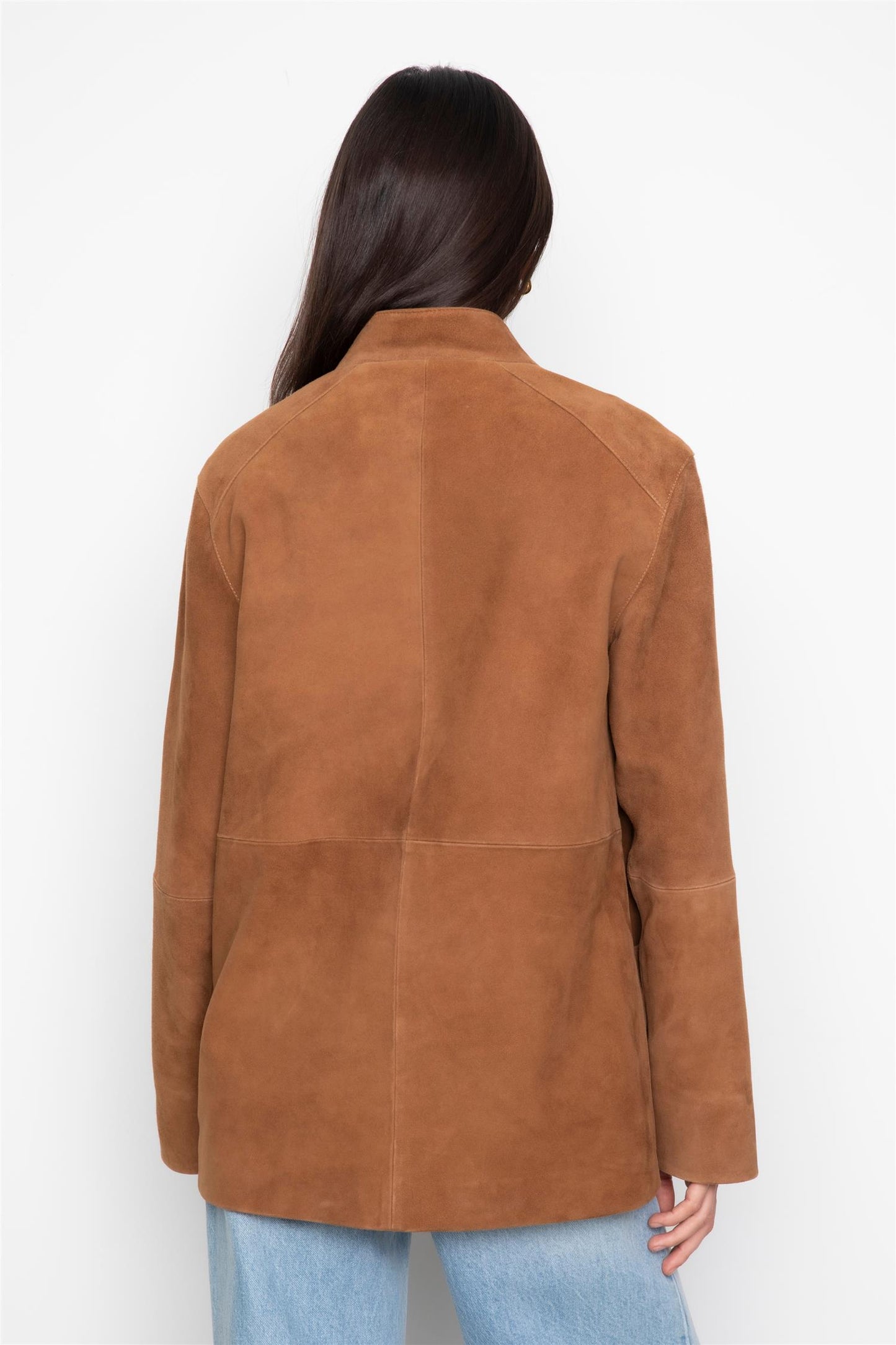 Lauren Leather Jacket Caramel Suede