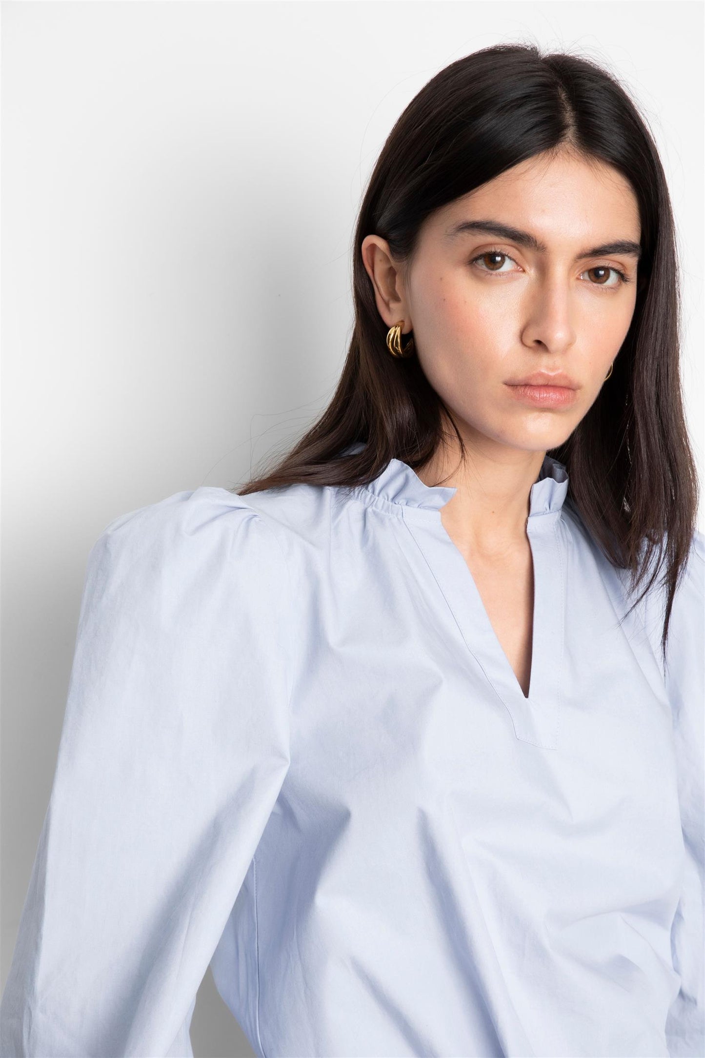 Infinity Blouse Light Blue