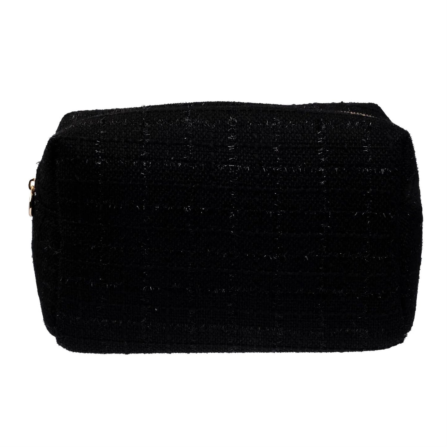 Tweed Make-Up Pouch Large Black