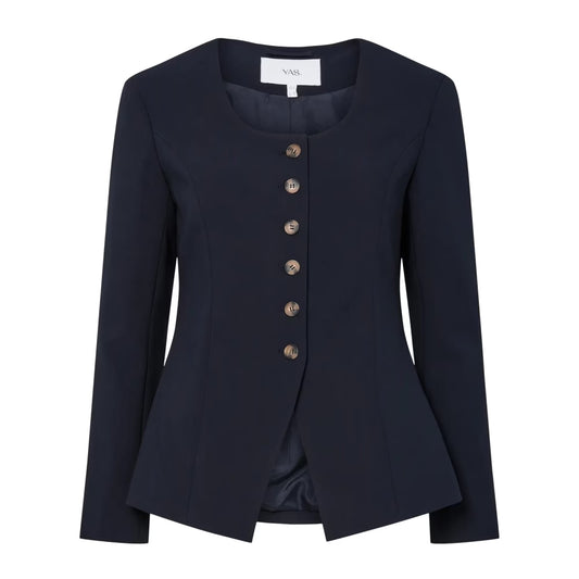 YasKariso Ls Blazer. S. Navy Blue