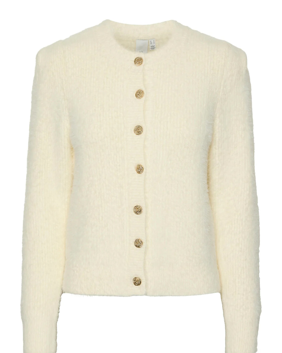 Yasmey LS Knit Cardigan Cream