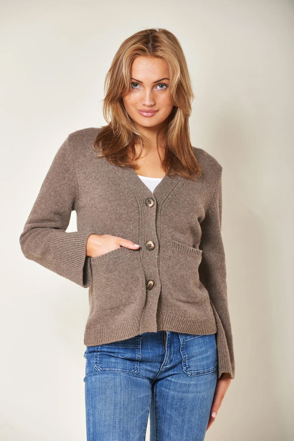 Tate Cardigan - Taupe
