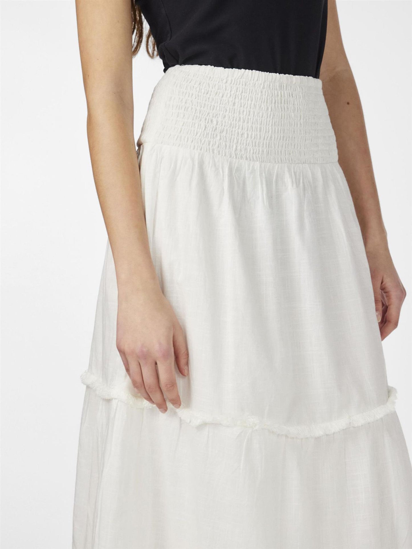 YASSILA HW MAXI SKIRT S. Star white