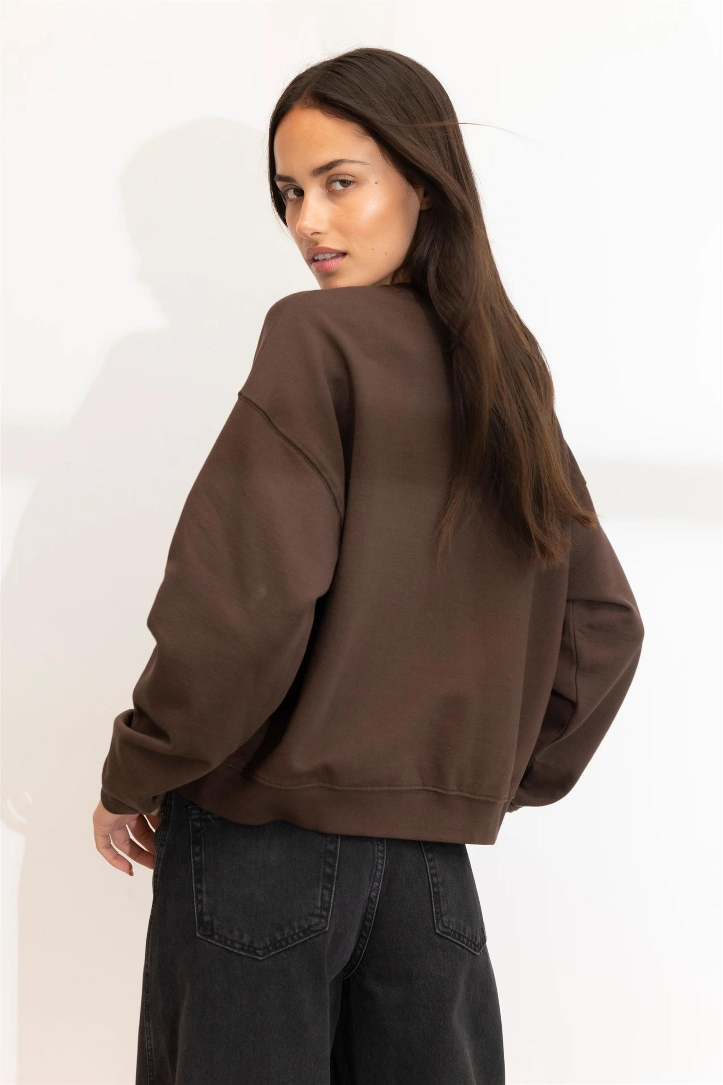 Moira Sweatshirt - Dark Brown
