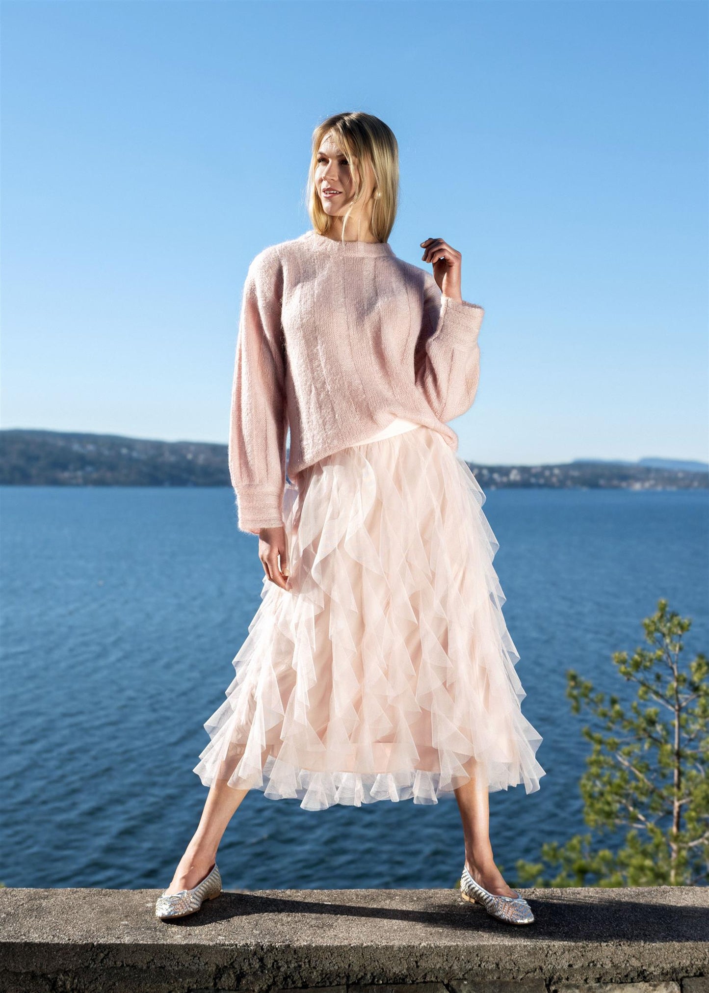 Valentina Skirt - Powder Rose