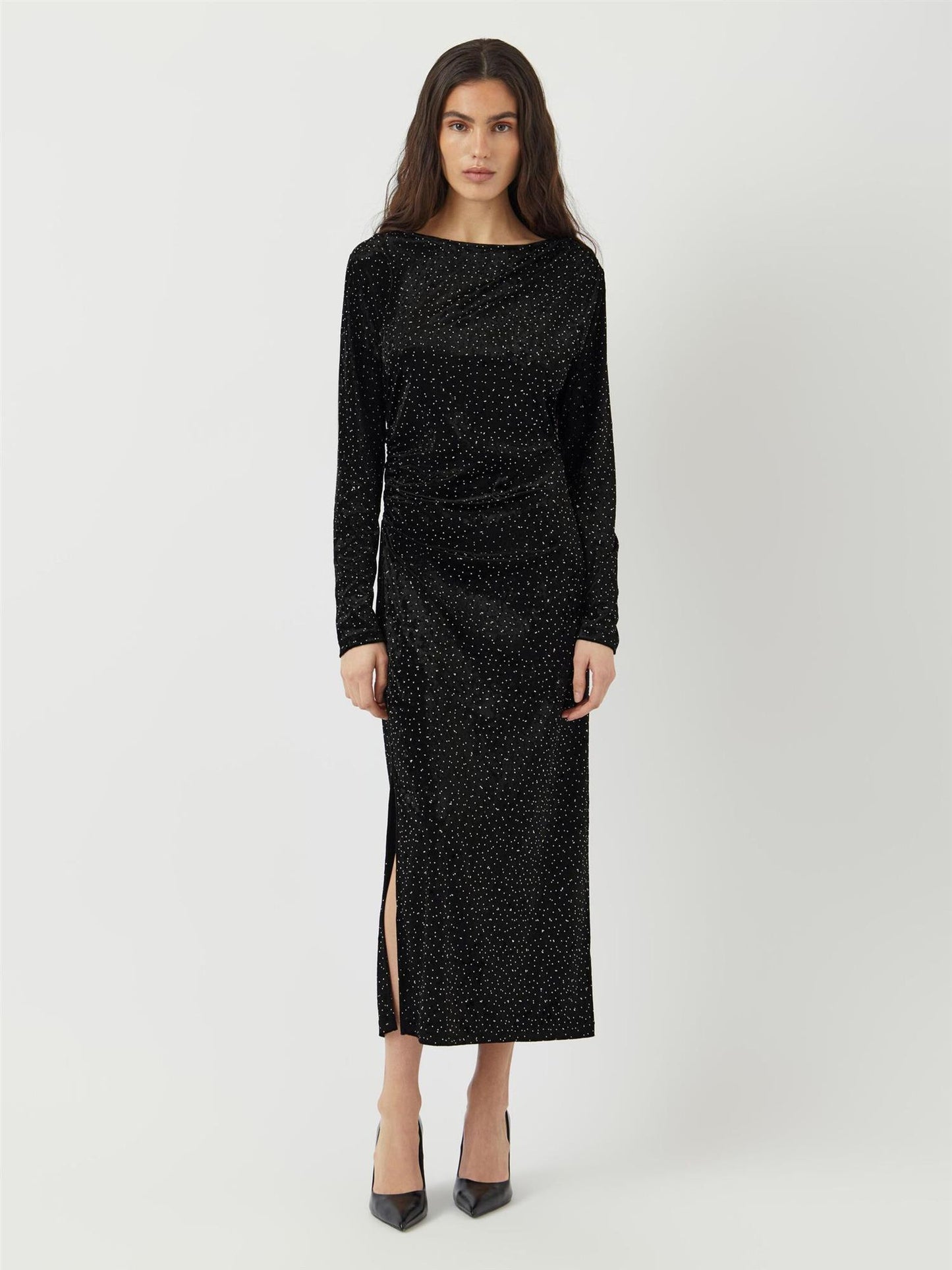 YASTILLIA VELVET MIDIKJOLE