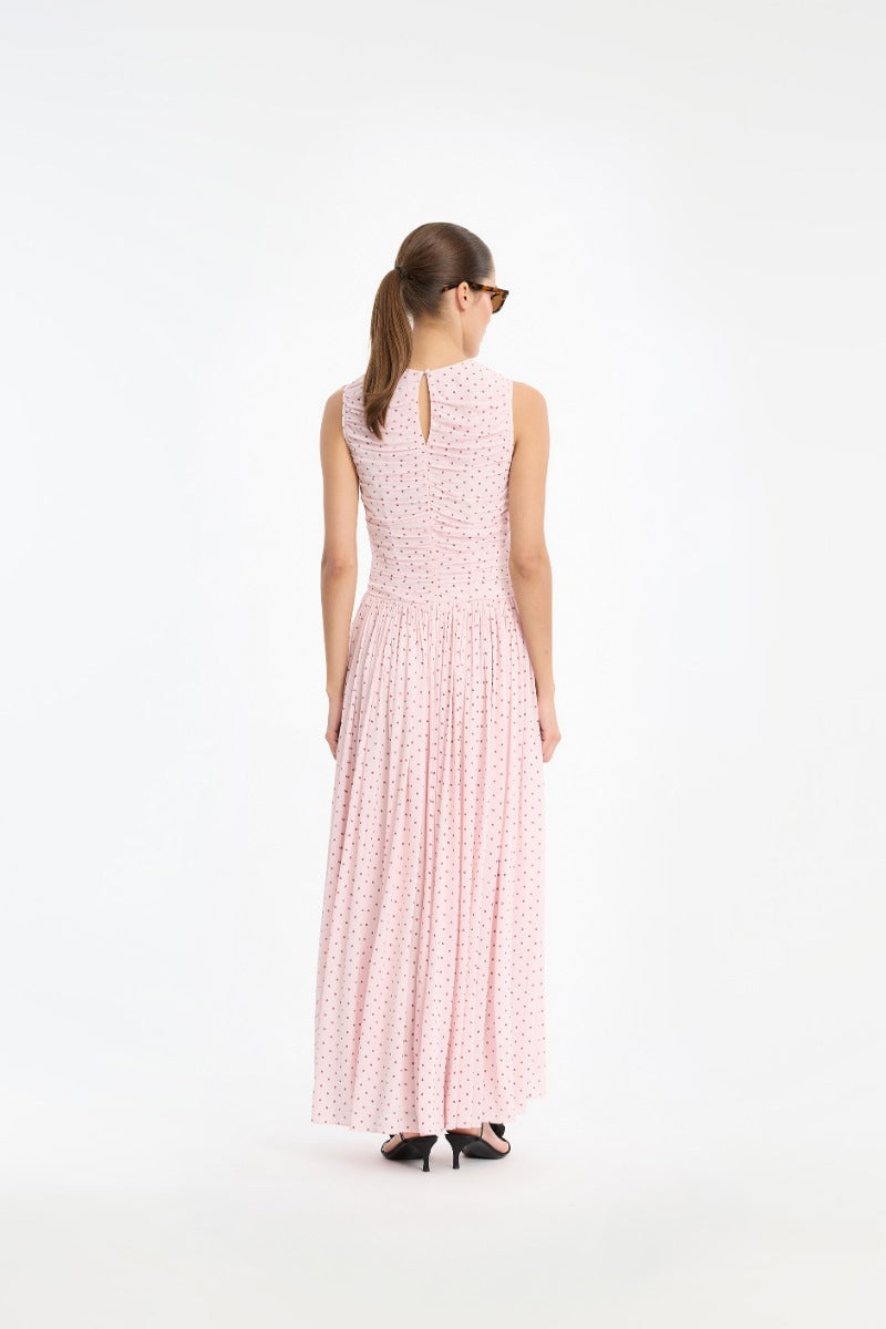 Ns Ruched Dress - Barely Pink Comb.